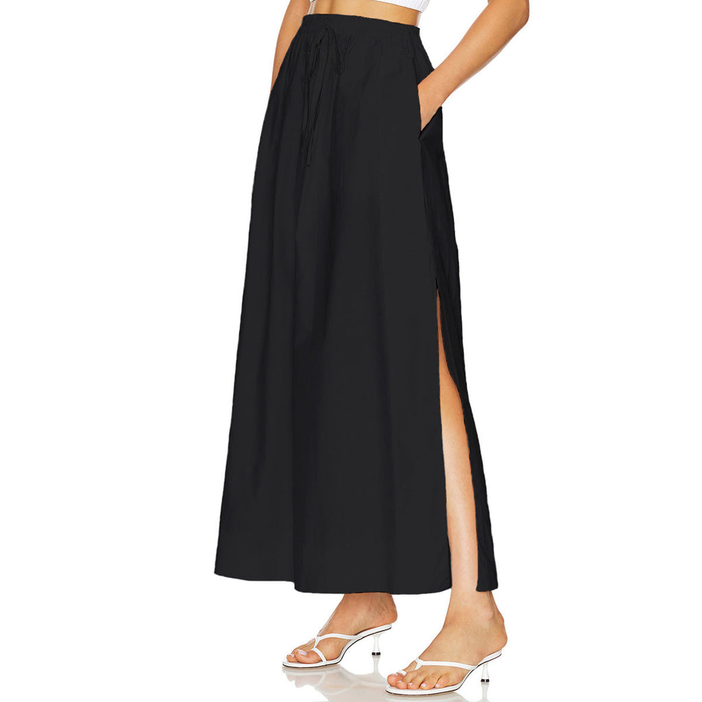 Women's Maxi Skirt with Elastic Waistband