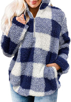 Women's Cozy Fleece Pullover with High Collar