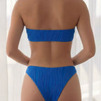 Women's Bandeau Bikini with Floral Detail