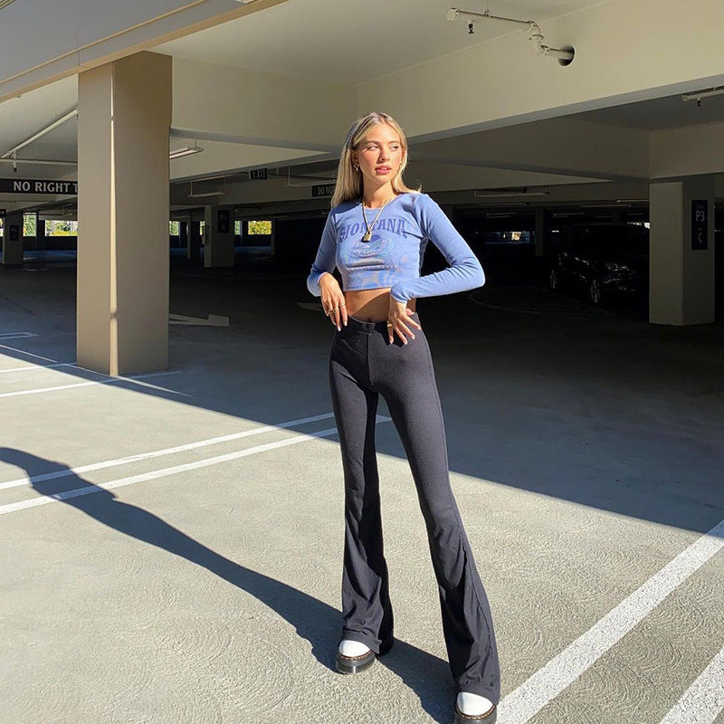 Women's High-Waisted Flared Leggings