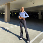 Women's High-Waisted Flared Leggings