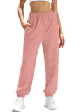 Women's Casual Pants with Elastic Waist and Practical Pockets