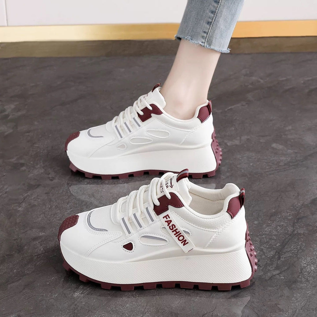 Women's Comfortable Chunky Sneakers with Non-Slip Sole