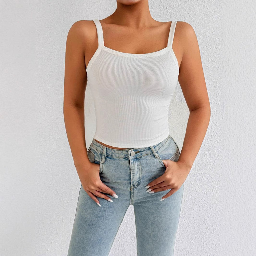 Women's Basic Tank Top with Adjustable Straps