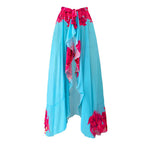 Women's Swimsuit with Voluminous Ruffle Detail and Matching Skirt