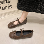 Women's Ballet Flats with Decorative Bow Detail