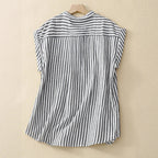 Casual Striped Button-Down Shirt