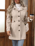 Women's Elegant and Tailored Transitional Jacket with Pockets