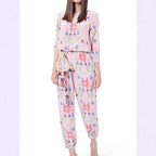 Women's Casual Jogging Suit with Modern Pattern