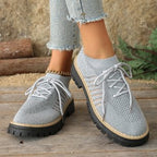 Women's Breathable and Comfortable Sneakers with Statement Sole