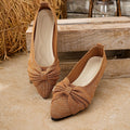 Women's Ballet Flats with Decorative Knot and Comfortable Lining