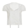 Women's Short-Sleeve Polka Dot Blouse