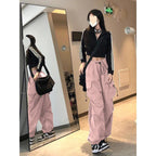 Women's Wide-Leg Cargo Pants with Practical Pockets