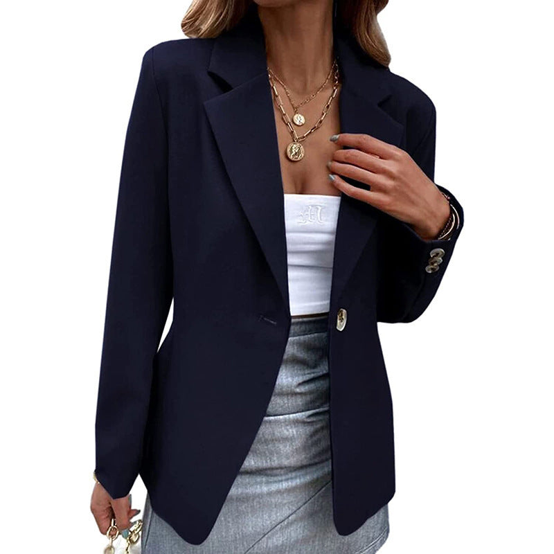 Elegant Women's Blazer with Slim Fit and High-Quality Details