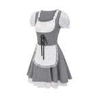 Women's Dirndl Dress with Traditional Plaid Pattern