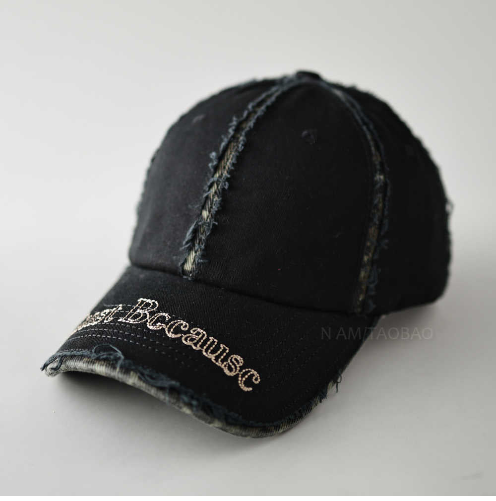 Men's Distressed Vintage-Inspired Baseball Cap