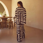Women's Casual Lounge Suit with Stylish Pattern