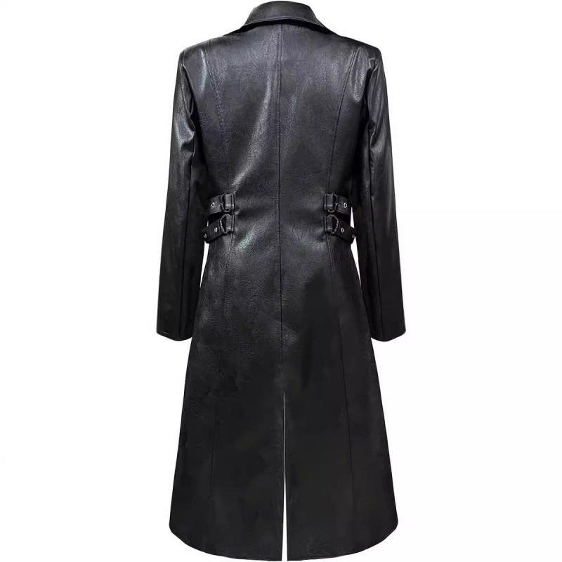 Elegant Jacket with Decorative Buckles