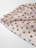 Women's Maxi Skirt with Voluminous Ruffles and Dots
