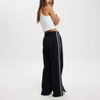 Women's Comfortable Leisure Pants with Fashionable Stripes