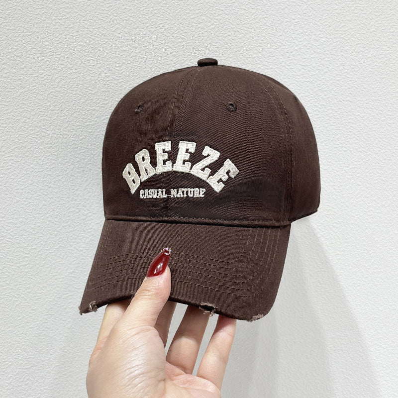 Men's Casual Distressed Cotton Cap