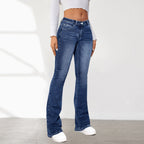 Women's High-Waisted Bootcut Jeans with Casual Cut