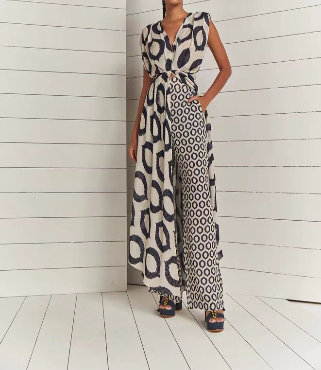 Women's Jumpsuit with Fashionable Print
