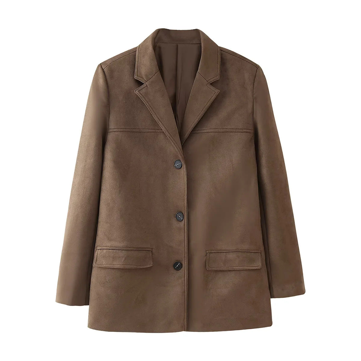 Women's Elegant Quilted Blazer with Pockets