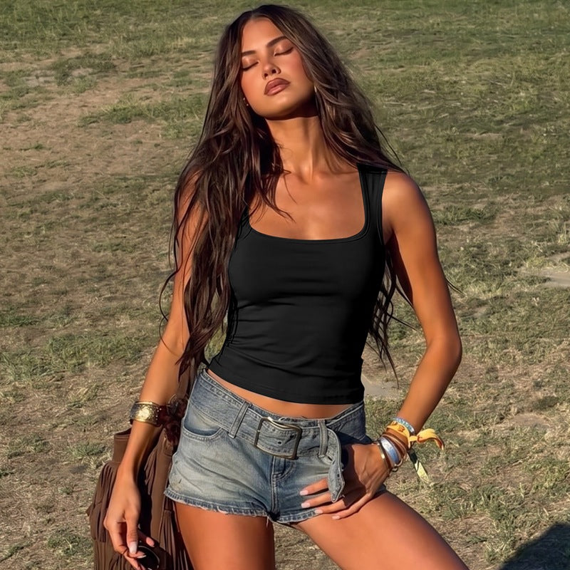 Women's Basic Tank Top with High-Quality Stretch