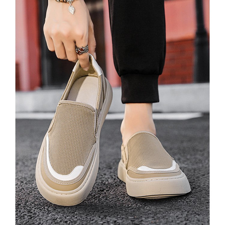 Women's Breathable Slip-On Sneakers with Elastic Inserts