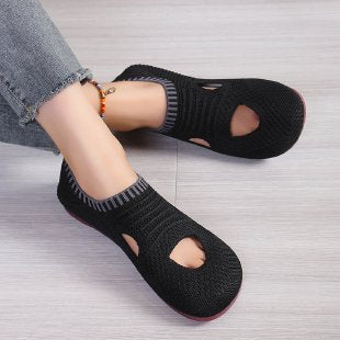 Women's Breathable Running Shoes with Flexible Knit Upper