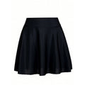 Pleated Skirt with Elastic Waistband