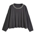 Elegant Women's Sweater with Glitter Details