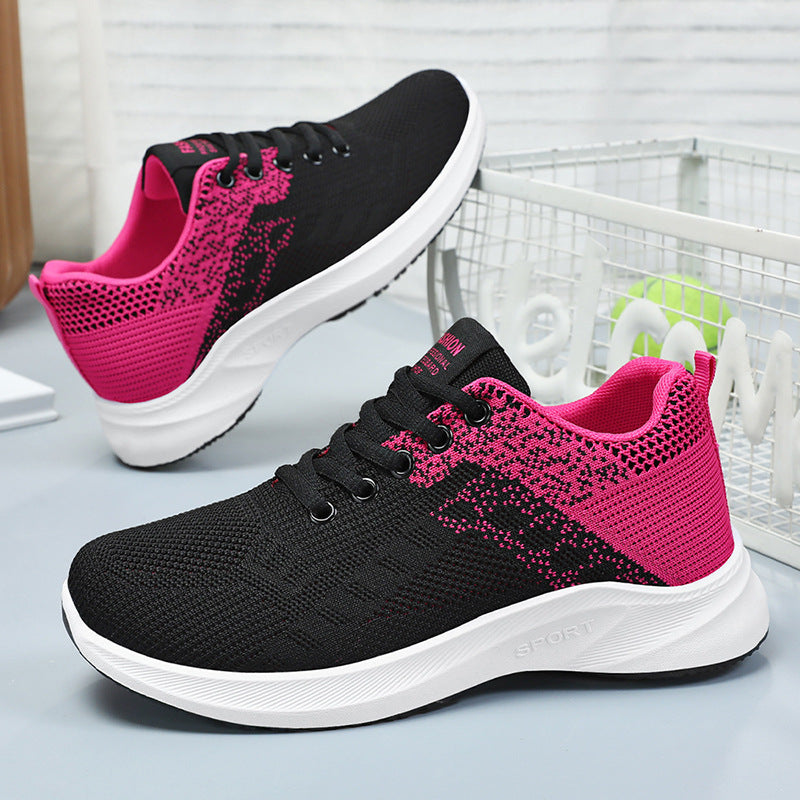 Women's Breathable Sport Insole Sneakers with Flexible Upper