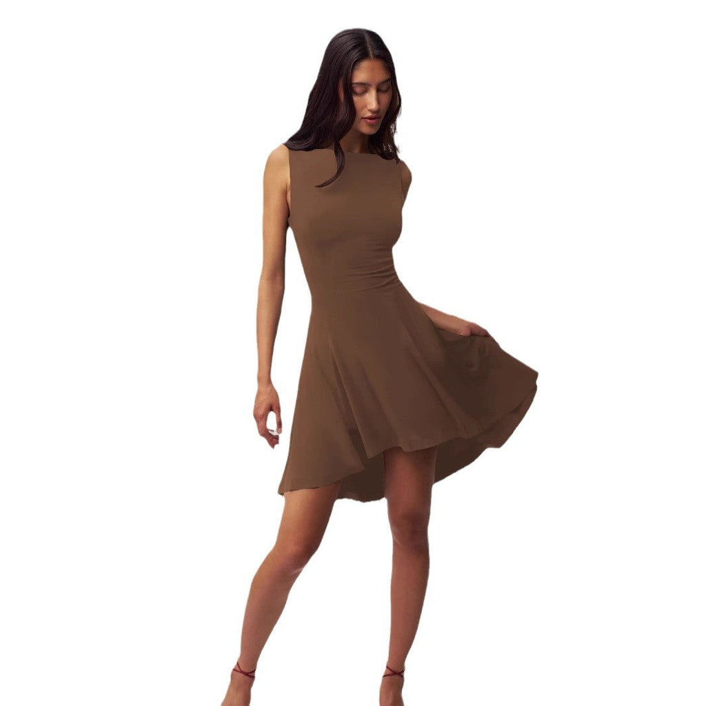 Elegant Asymmetrical Jumpsuit with Form-Fitting Cut