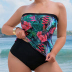 Women's Floral Bandeau Swim Top
