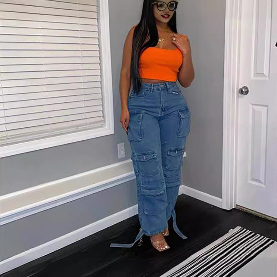 Women's Cargo Pants with Side Pockets