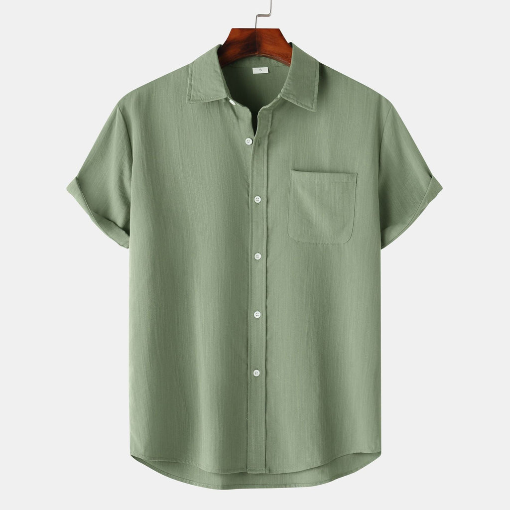 Women's Short-Sleeve Shirt with Comfortable Fit and Practical Chest Pocket
