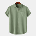 Women's Short-Sleeve Shirt with Comfortable Fit and Practical Chest Pocket