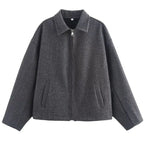 Women's Elegant Soft Material Oversized Short Jacket