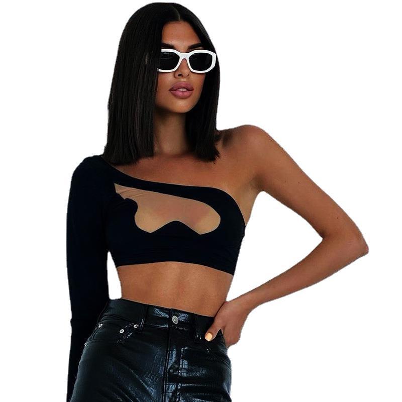 Women's Asymmetrical Cut-Out Shirt