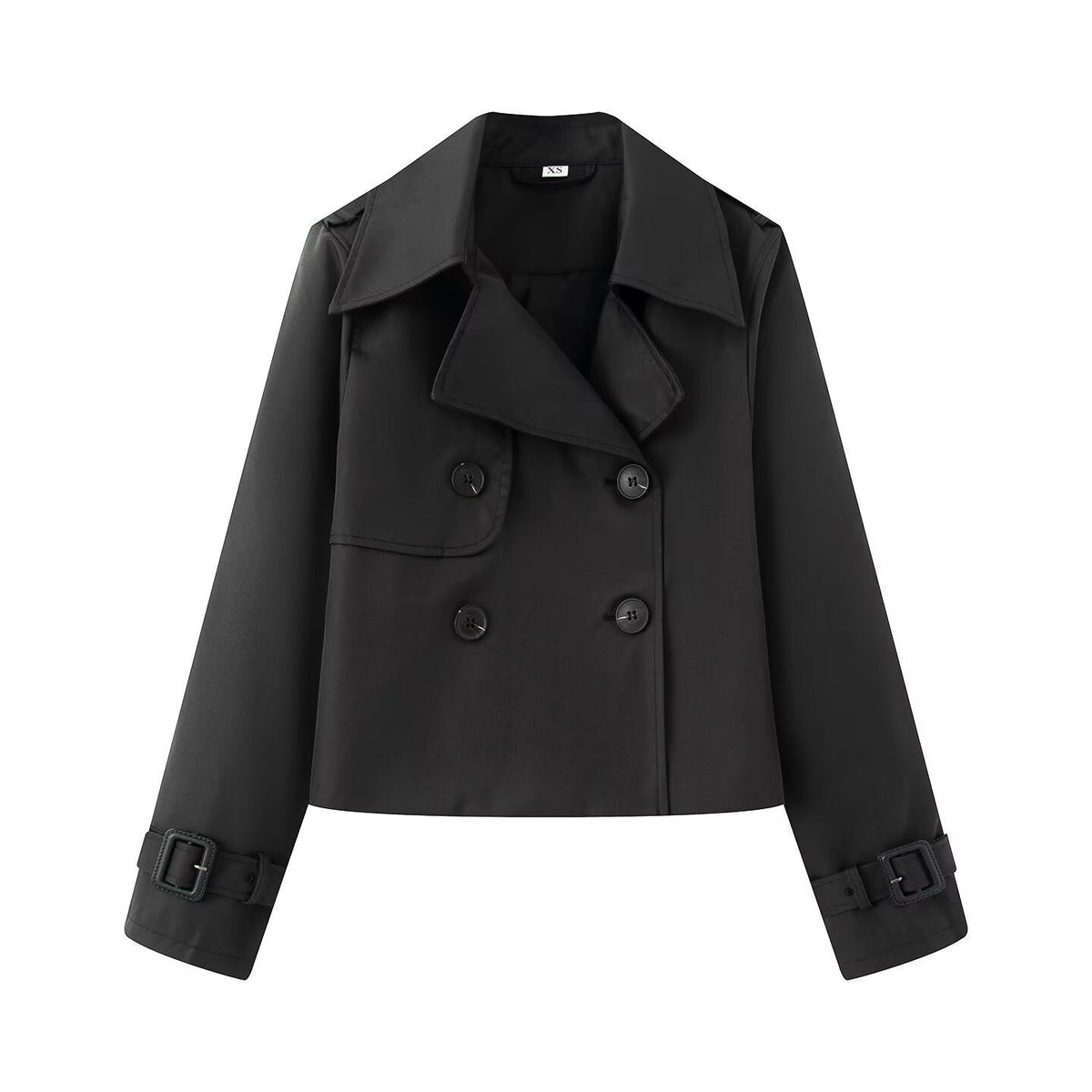 Elegant Trench Coat Jacket with Classic Details