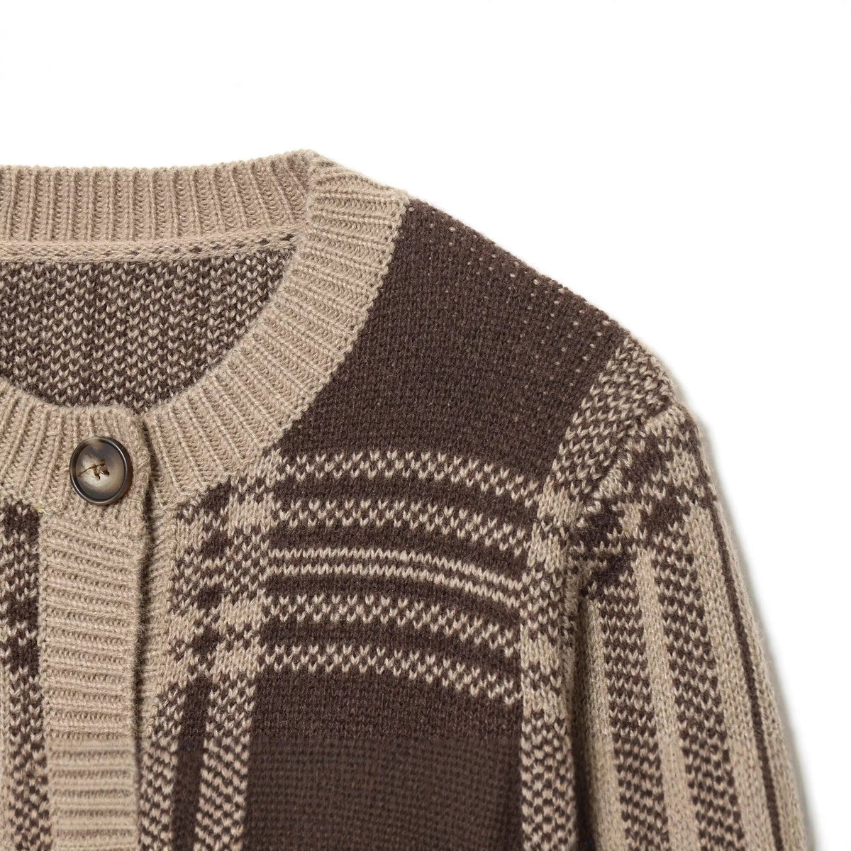 Women's Patterned Cardigan with Button Details