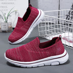 Women's Breathable Slip-On Sneakers with Elastic Upper