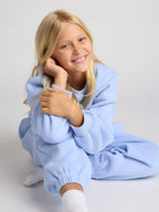 Casual Sweat Set with Voluminous Top and Comfortable Joggers