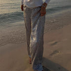 Women's Glitter Palazzo Pants