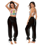 Women's Elegant and Airy Palazzo Trousers with Ruffle Details