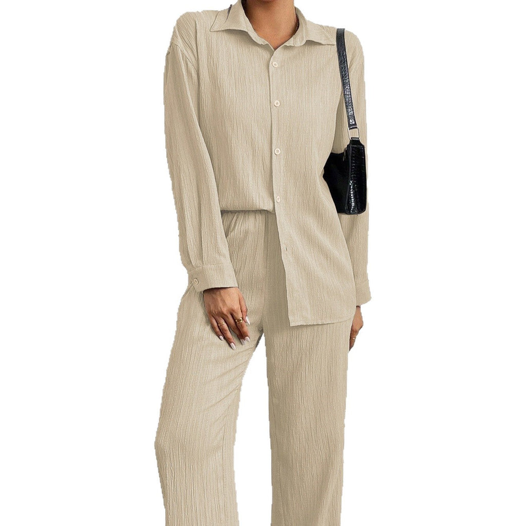 Women's Comfortable Two-Piece Set in Breathable Texture