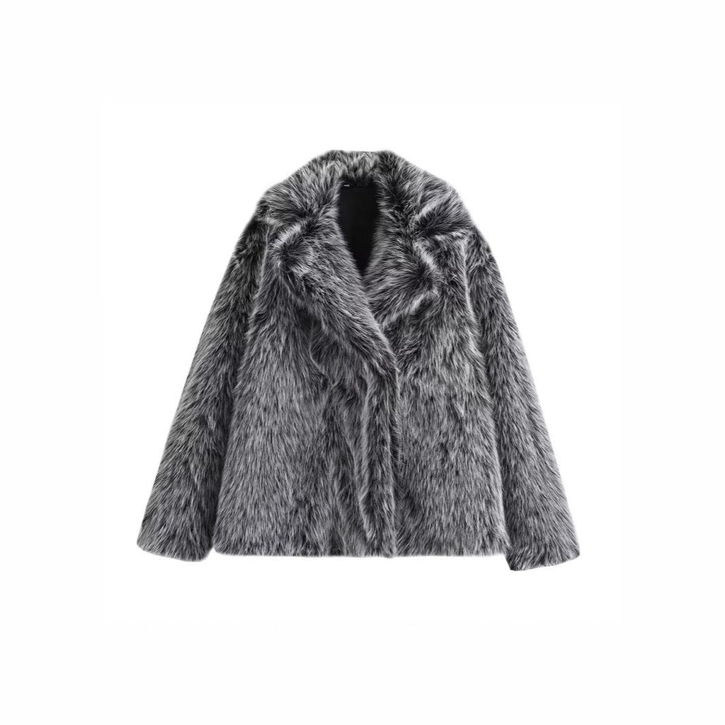 Women's Glamorous Faux Fur Coat