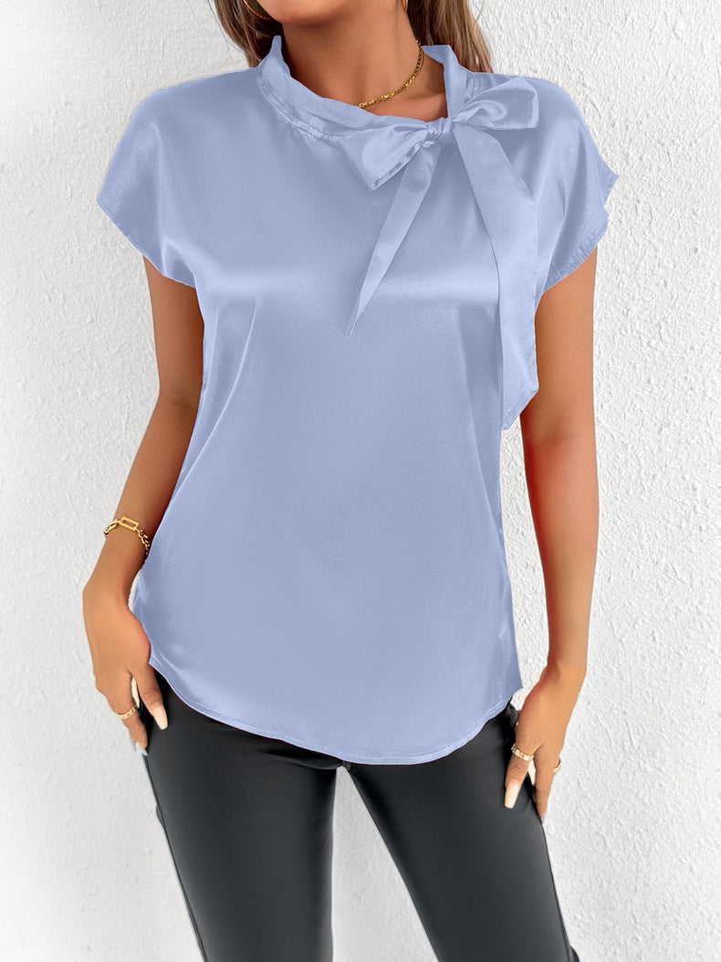 Women's Blouse with Elegant Bow